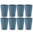 thumbnail image 1 of 8Pcs Plastic Cups,Alternatives to Plastic Cups Reusable,Unbreakable Toothbrush Cup, Microwave and Dishwasher Safe Drinking Cup,Small Water Cup for Kitchen,Party Supplies(Blue), 1 of 6