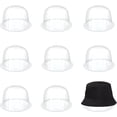 thumbnail image 1 of 8Pcs Plastic Hat Display Rack Transparent 57mm Round Top Hat Stand Top Hat Shaping Holder Hat Cap Rack for DIY Home Shop Bedroom Organization, 1 of 9