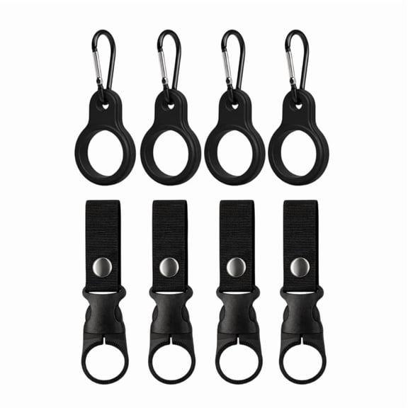 8Pcs Practical Water Bottle Tethers With Clip Silicone Water Bottle Hook Camping Water Bottle Accessory