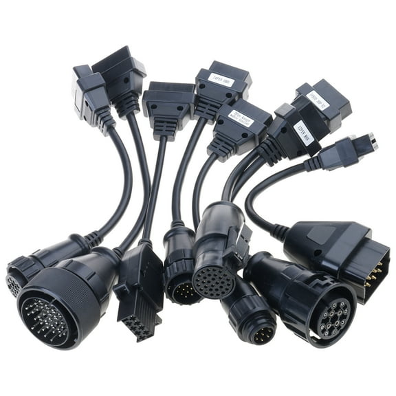 8Pcs Professional Car High Durability Adapter Cables Converter Cord For Commercial Vehicle Computer Systems