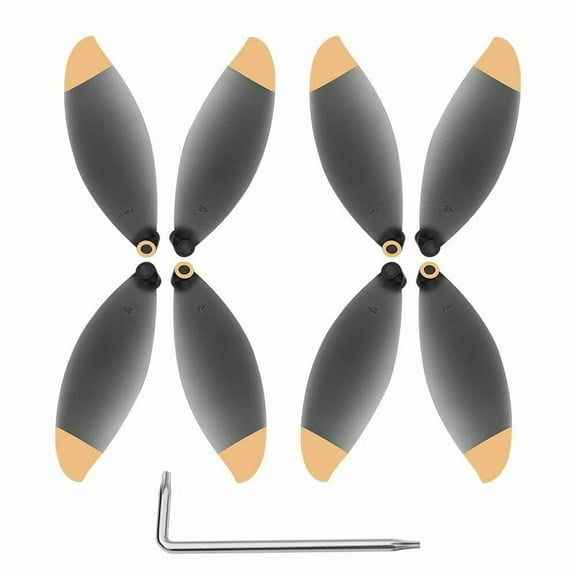 8Pcs Propeller Props for Parrot Anafi Drone Replacement Blade Wing Fan Accessory(Black and Gold)