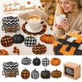 thumbnail image 1 of 8Pcs Pumpkin Diamond Painting Coasters, 8Pcs 5D Fall Diamond Art Kits for Adults Kids, Halloween Diamond Painting Coasters with Holder for Halloween Fall Thanksgiving Home Decor, 1 of 7