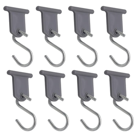 8Pcs RV Awning Hooks, Party Light Hangers, Camper Awning Hooks Durable S Shaped Hooks Awning Light Clips for Cookware Hats