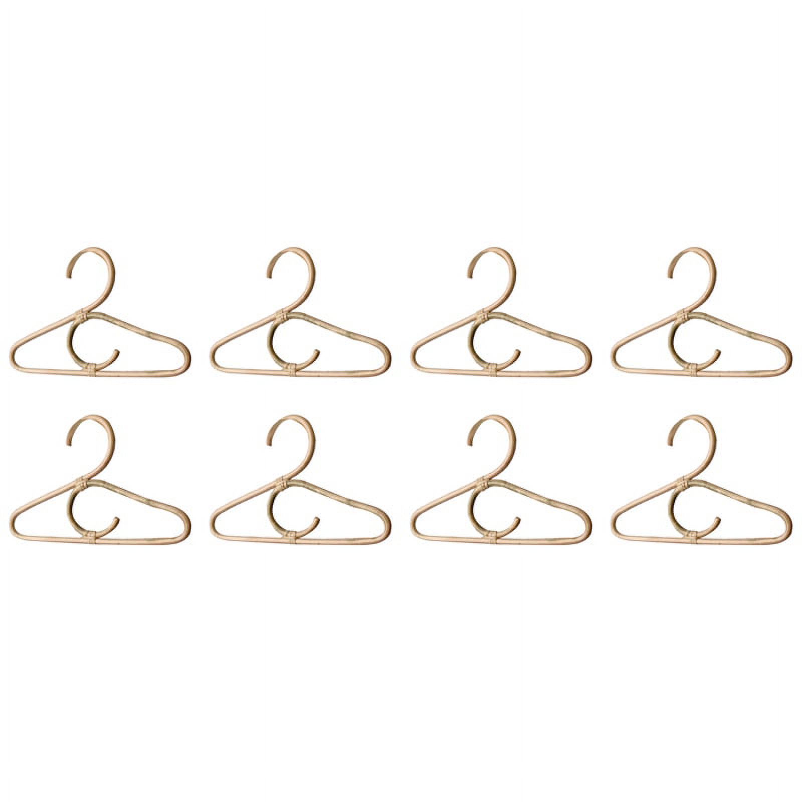 8Pcs Rattan Clothes Hanger Nordic Style Kids Garments Rack Children Hanger Kids Room Decor Hangers for Clothes