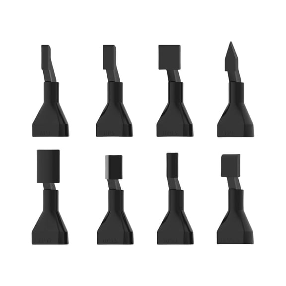 8Pcs Reciprocating Sander Head Set Portable Electric Sanding Accessories for Grinding Craft Polishing Replace Tool