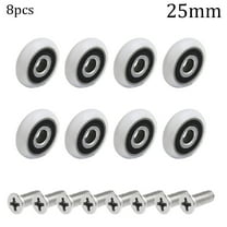 8Pcs Replacement Shower Door Roller Wheels 19/23/25mm Diameter