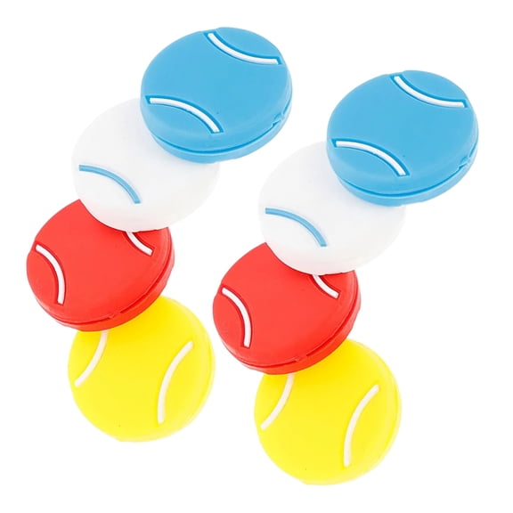 8Pcs Replacement Tennis String Dampeners Shape Silicone Shock Absorbers