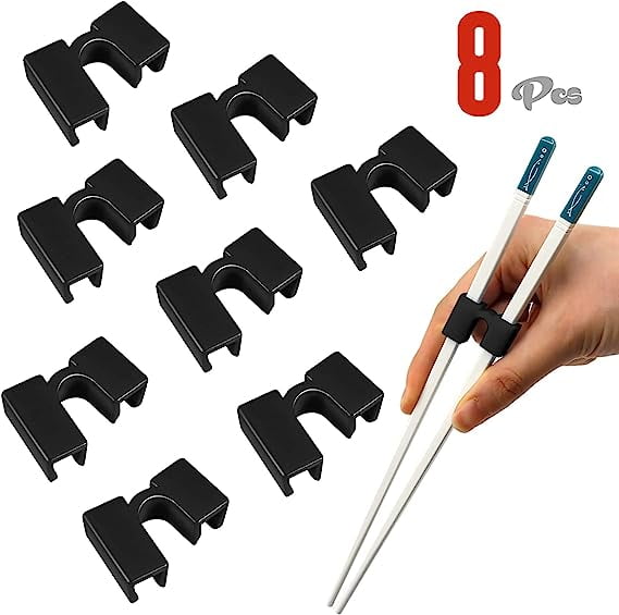 8Pcs Reusable Chopsticks Helpers Training Chopstick Hinges Connector