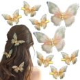 thumbnail image 1 of 8Pcs Rhinestone Butterfly Hair Clips for Women Moving Wings Butterfly Hair Barrettes Glitter Clips Kawaii Butterfly Claw Clips Hair Accessories for Teens Girls, 1 of 7