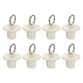 thumbnail image 1 of 8Pcs Roller Shades Pull Ring End Cap, Roller Up Blinds Replacement, Beige, 1 of 6