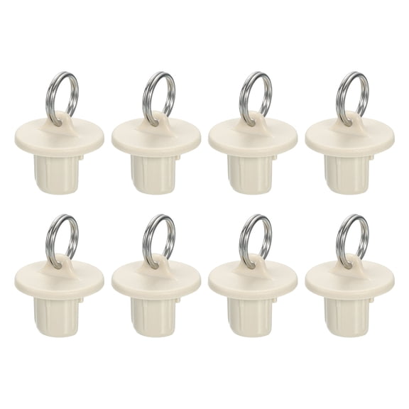 8Pcs Roller Shades Pull Ring End Cap, Roller Up Blinds Replacement, Beige