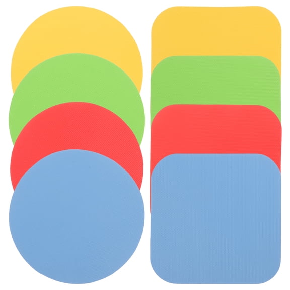 WHAMVOX 8Pcs Round Rubber Bottle Grip Pads Multi purpose Anti slip Lid Gripper Mats