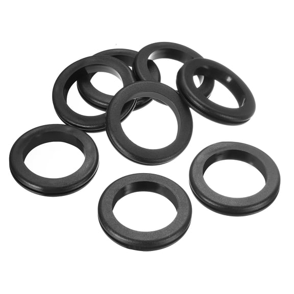 8Pcs Rubber Grommets 2 ID,  2-3/8 Drill Hole, Firewall Grommet Automotive Rubber Hole Eyelet Ring Gasket for Wire Cable Hose Protection, Metal Electric Box, (50x60mm, Black)