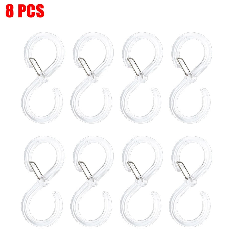 8Pcs S Hooks for Hanging, 2.5 inch Heavy Duty S Hooks with Safety