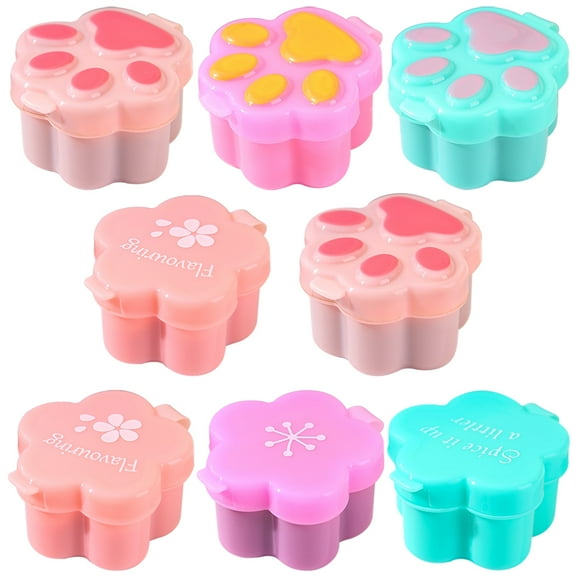 8Pcs Salad Dressing Containers Small Condiment Containers Condiment Cup for Picnic