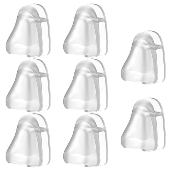 Pack of 8 Wall Attachable Eyewear Retainers Handy Nose Shape Glasses Holders Wall Installation Storage Organizers