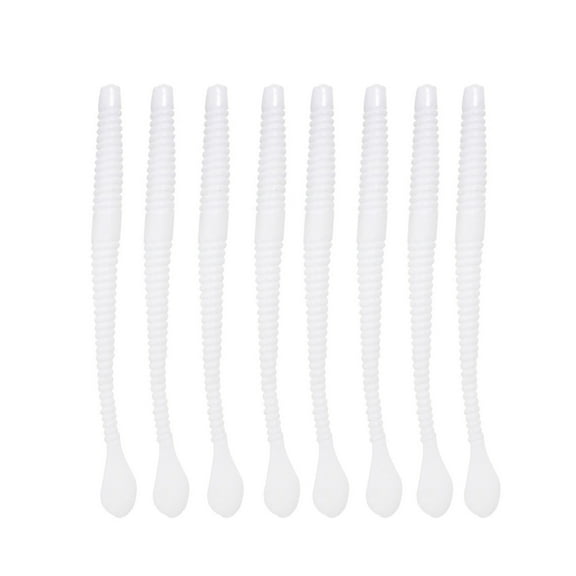 8Pcs/Set Artificial Bait Simulated Easy to Throw Soft Artificial Noodle Worm Fishing Lure for Outdoor