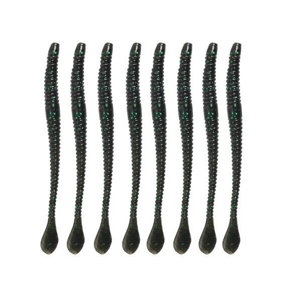 8Pcs/Set Artificial Bait Simulated Easy to Throw Soft Artificial Noodle Worm Fishing Lure for Outdoor