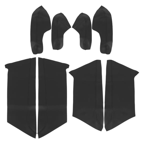 Unique Bargains 8Pcs/Set Auto Car Door Panel and Door Armrest Protector Cover Pad Replacement for Honda Civic 10th Gen 2016-2020 Black