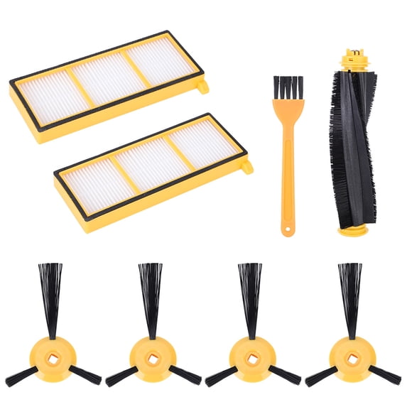 8Pcs/Set Main Side Brush Filter Kit Replacement Fit for Shark RV700 RV720 RV750 RV750C RV755