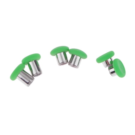 8Pcs Silic Thumb Grips for Controller slip Rubber Analog Stick Covers - Green