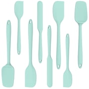 8 Pcs Silicone Spatula Set 600 F Heat Resistant Rubber Spatulas for Baking and Cooking Food Grade Seamless Kitchen Utensils with Non-Slip Handle