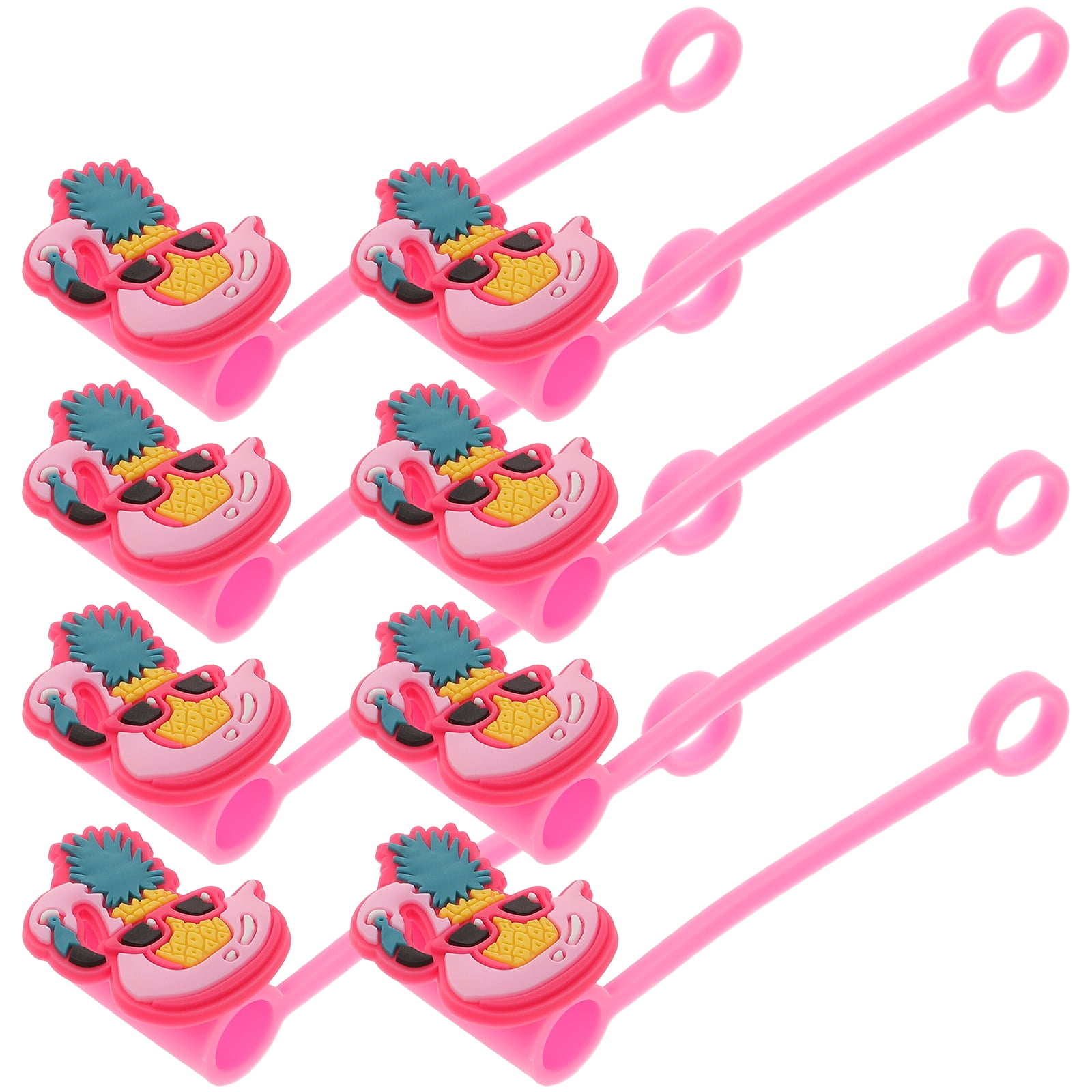 8Pcs Silicone Straw Covers Drinking Straw Caps Small Straw Caps Novelty