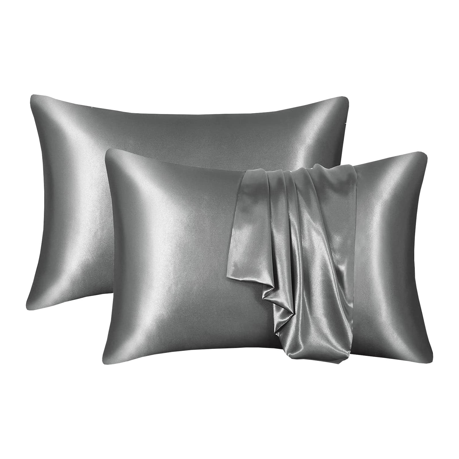 8Pcs Silk Pillowcase for Hair and Skin,Mulberry Silk Pillow Cases Standard Size,Soft Breathabl Cooling Sleep Both Sides Natural Silk Satin Pillow Covers with Hidden Zipper,Gifts for Women Men