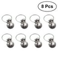 8Pcs Silver Stainless Steel Shell Window Curtain Clips Shower Curtain