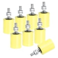 thumbnail image 1 of 8Pcs Slide Gate Guide Roller, 1-5/8"x2" Nylon Sliding Gate Support, Yellow, 1 of 6