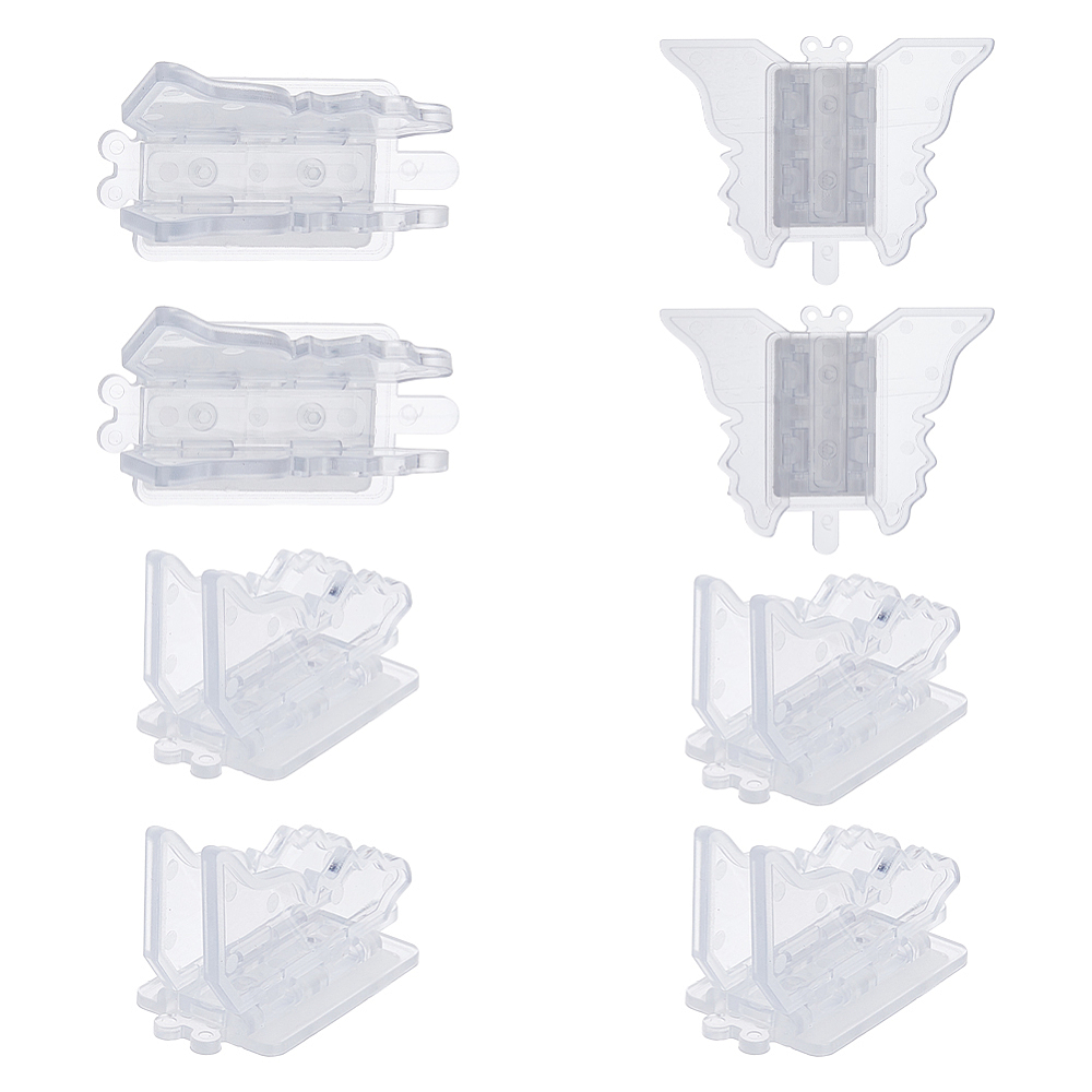 8Pcs Slider Door Window Stop Butterfly Safety Locks Plastic Sliding ...