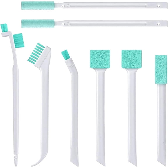 8Pcs Small Cleaning Brushes for Household,Crevice Cleaning Tool Set for Window Grooves Track Humidifier Keyboard Bottle Door Car Vent, Tiny Detail Cleaner Scrub Brush Gaps Corner Tight Space