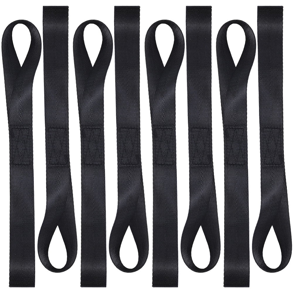 Loop Straps 8Pcs Soft Loop Tie Down Straps 1200lbs Load Capacity Tie-Down Loops ...