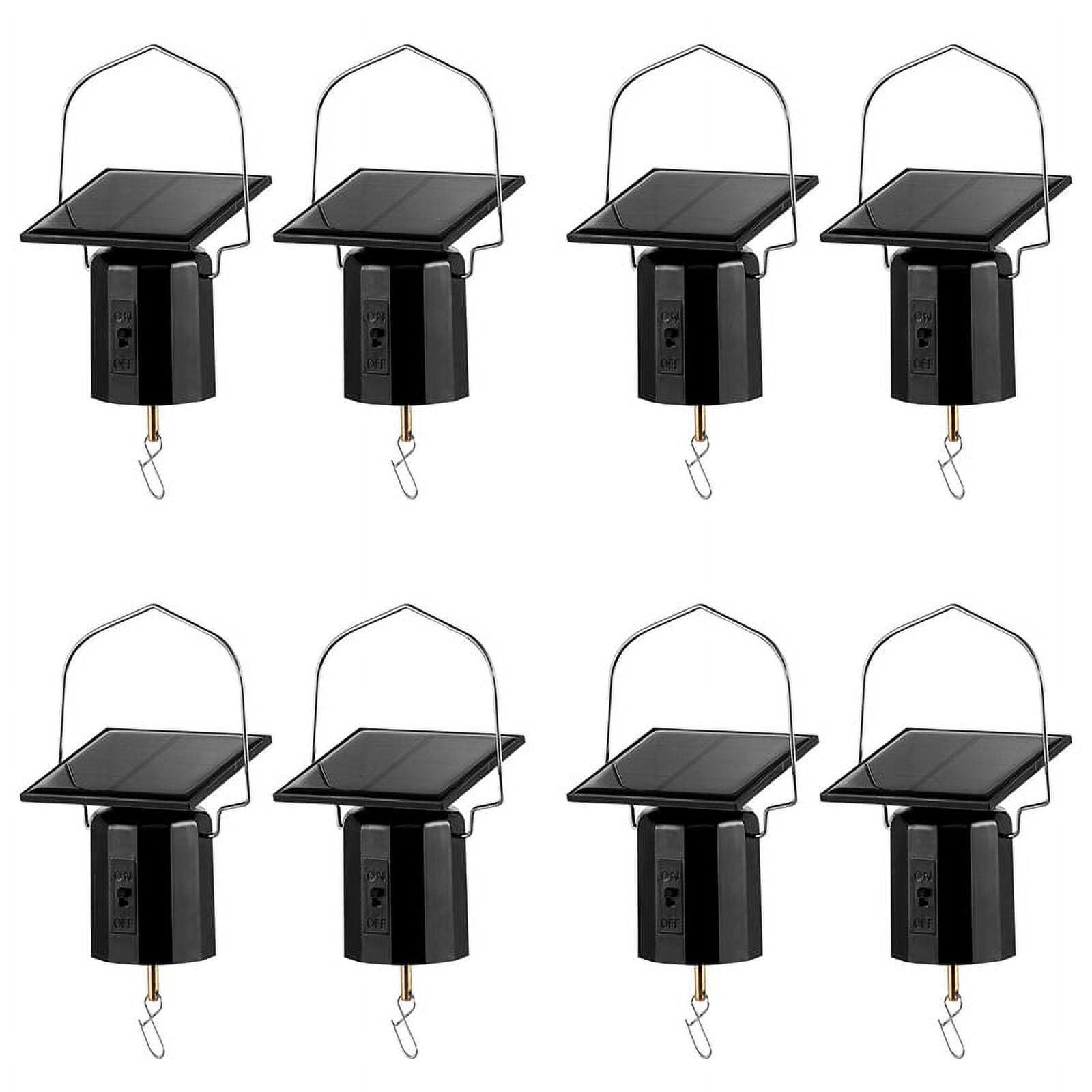 4-Pack Solar Wind Spinner Motors - Hanging Rotating Kits For Garden Decor & Displays