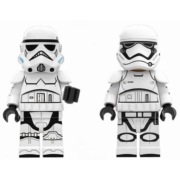 8Pcs Space Wars 1.77Inchs Mini Action Figures Minifigures Battle Droids Building Kits party supplies Set 1.77-in Scale Collectible Toys Playset
