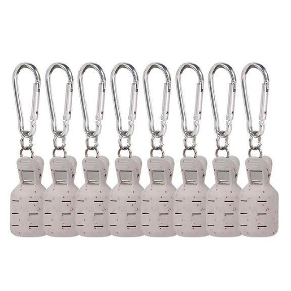 8Pcs Squid Jigs Baits Protector Portable Squid Jigs Hook Covers with Carabiner for Fishing Lures Baits Hook Tackle