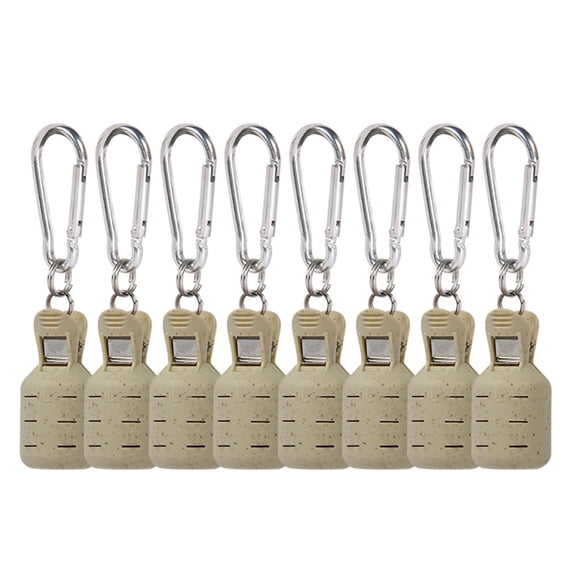 8Pcs Squid Jigs Baits Protector Squid Jigs Hook Protector Case Fishing Tool Squid Jigs Covers Protector with Carabiner