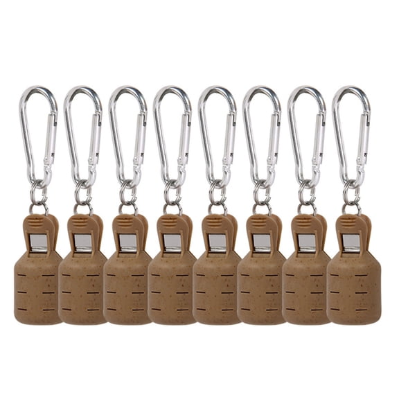 8Pcs Squid Jigs Baits Protector Squid Jigs Hook Protector Case Fishing Tool Squid Jigs Covers Protector with Carabiner