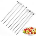 thumbnail image 1 of 8Pcs Stainless Steel Cocktail Picks Martini Picks Set Reusable Fruit Toothpicks, 1 of 5