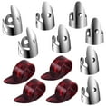 thumbnail image 1 of Adjustable Finger Thumb Picks Set Includes 8Pcs Stainless Steel 4Pcs Plastic for Guitar Banjo, 1 of 6
