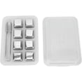 thumbnail image 1 of 8Pcs Stainless Steel Ice Cubes Metal Ice Cubes Set Reusable Ice Cubes Drinks with Clip Box for Drinks Whiskey, 1 of 5