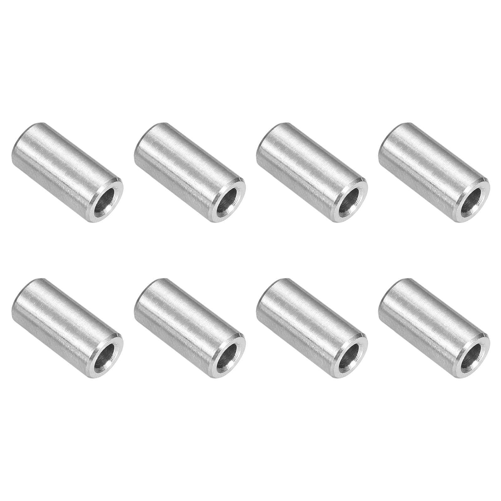 QUARKZMAN Edelstahl Abstandshalter 8 Stück - 6x3x15mm Für M3 Schrauben, 304 Edelstahl