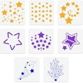 thumbnail image 1 of 8Pcs Stars Painting Stencil 6x6 Inch Reusable DIY Art and Craft Stencils Hollow Out Drawing Painting Template for DIY Painting on Wood Fabric Paper Walls Canvas Furniture, 1 of 9