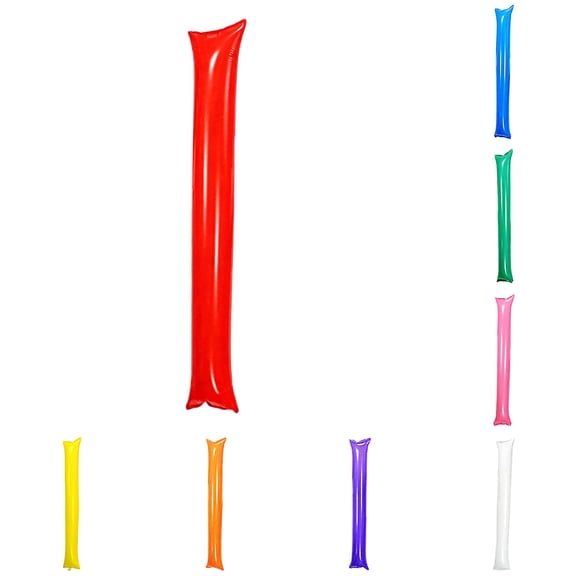 8Pcs Sticks Cheering Sticks Spirit Plastic Cheerleading Spirit Stick Clapper Inflatable Noise Maker Sports Supply