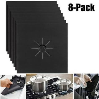 Gas Stove Covers - 8 PCS Gas Range Stove Burner Protectors - Double  Thickness & Heat Resistant Stove Top Covers 10.5-Inch - FREE Eyeglass Pouch  (Silver) - Walma…