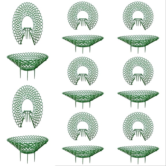8Pcs Strawberry Supports for Garden, Sturdy Rack Strawberry Collars Planting Stand Decor Growing Frame Holders, Stakes with 3 Feet for Air Flow,8x1.6x1.7 Inch