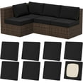 thumbnail image 1 of 8Pcs Stretch Patio Cushion Covers, Outdoor Couch & Sofa Replacement Slipcovers for Patio Furniture Cushion Covers, Washable Reusable Furniture Protector, Square-Large, Black, 1 of 13