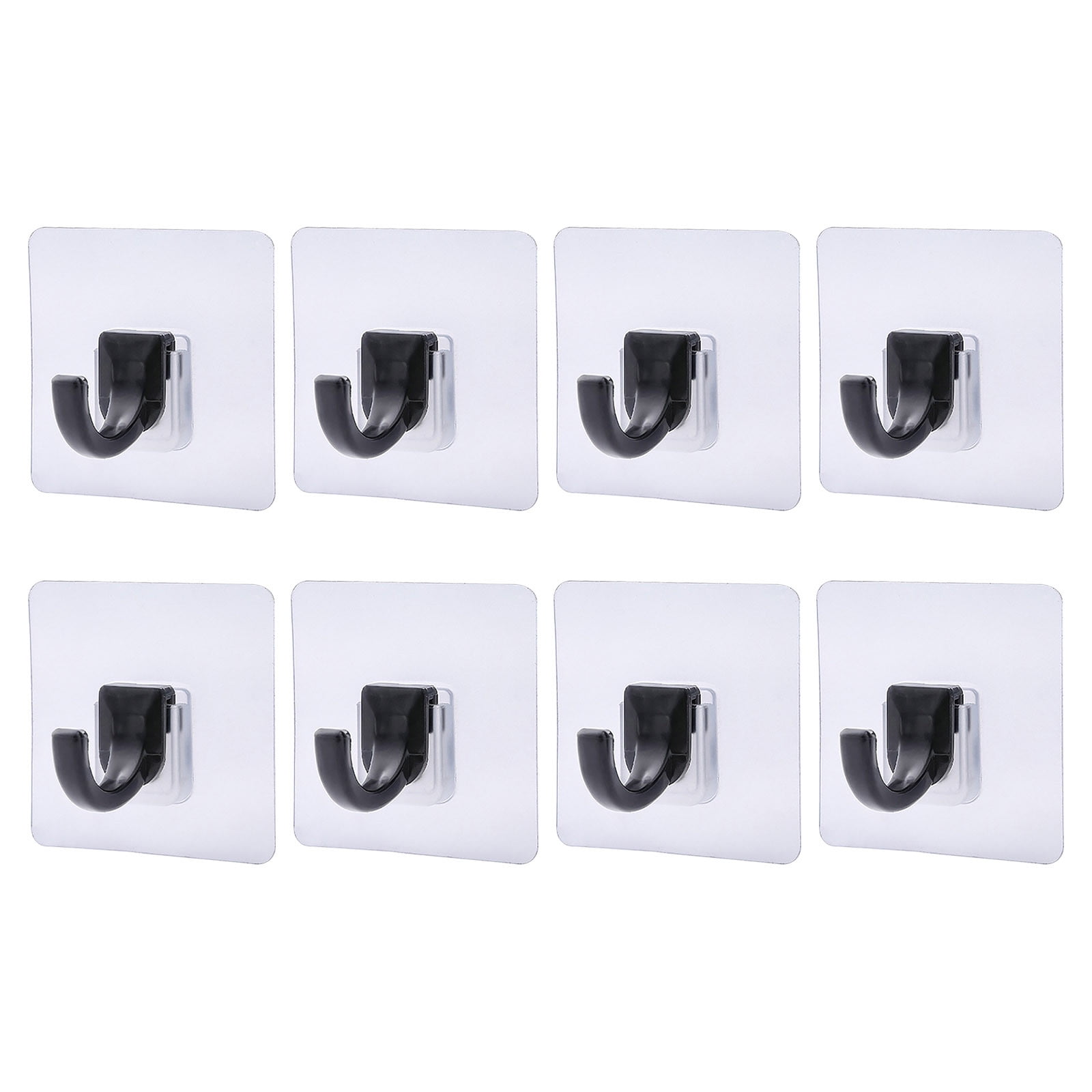 8Pcs Strong Hook Viscose Door Rear Hook Hanger Free Punching Wall
