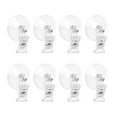 thumbnail image 1 of 8Pcs Suction Cup Clip Holders Clear Solution Portable for Household Use Bathroom Window Display Organization, 1 of 8