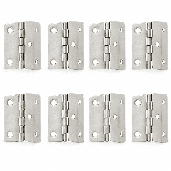 8Pcs Swing Hinge Expandable Offset for Cupboard, Z-Shape 5 Holes